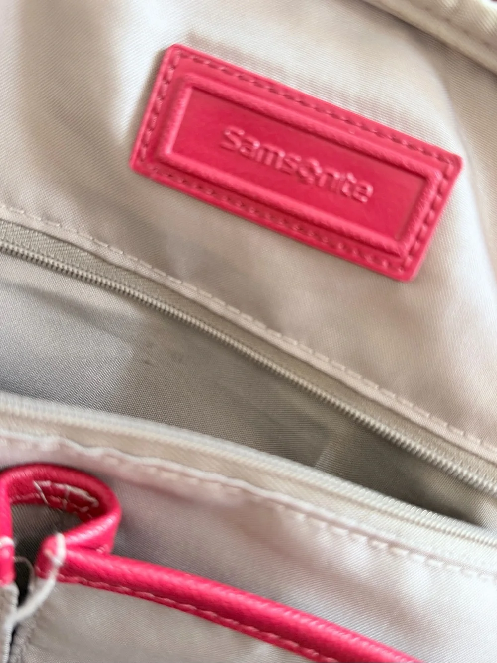 Samsonite Red Women's Compact Karissa Biz Backpack with Front Zip Pocket 14.1”